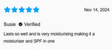 EVE GARRETT SKINCARE - SPF DAILY MOISTURISER 50+ TAN 110gm